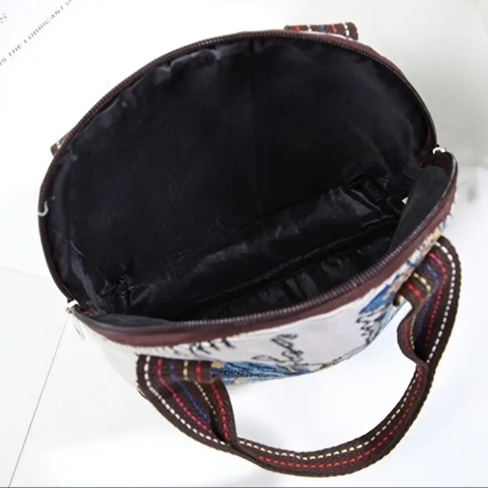 New Women's Small Blue Butterfly handbag - Picture 3 of 5